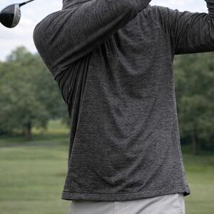 PGA Tour Men's Charcoal Long Sleeve Shirt